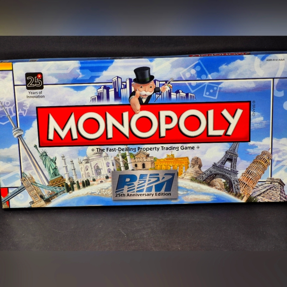 Monopoly RIM 25th Anniversary Edition Never Played